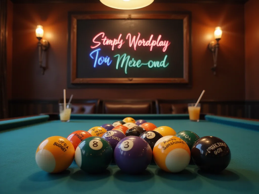 100 Clever 9 Ball Team Names for Tournaments - Witty Wordplay