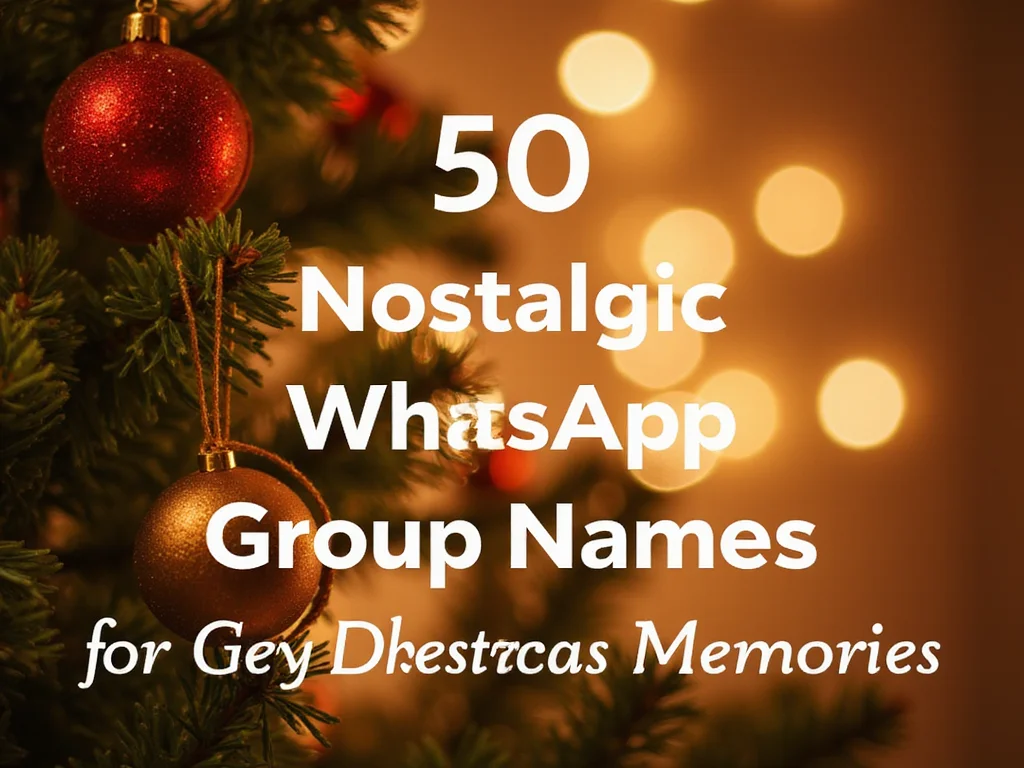 50 Nostalgic WhatsApp Group Names for Christmas Memories - Conclusion